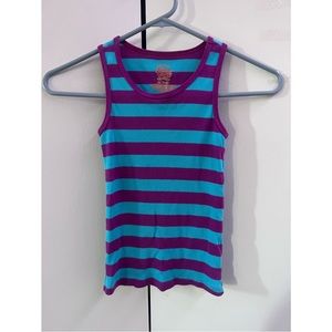 Faded Glory - (Purple & Blue Striped) Tank Top - Kid’s Tops